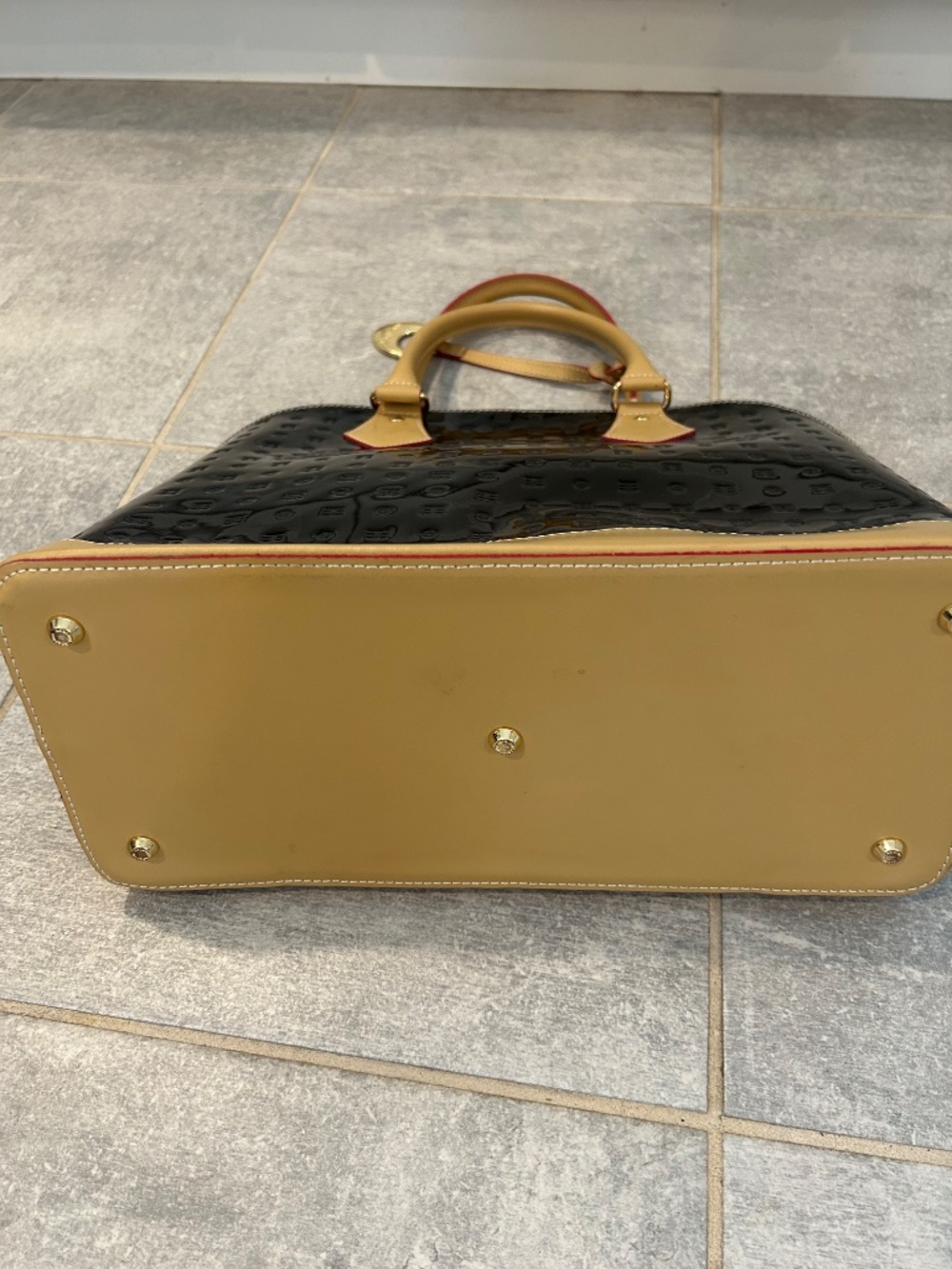Arcadia Black Leather Satchel - Picture 3 of 6
